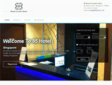 Tablet Screenshot of 85bghotel.com